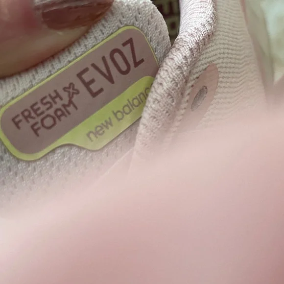 New Balance Women's Light Pink Athletic Shoes EVOZ worn once - Picture 3 of 5